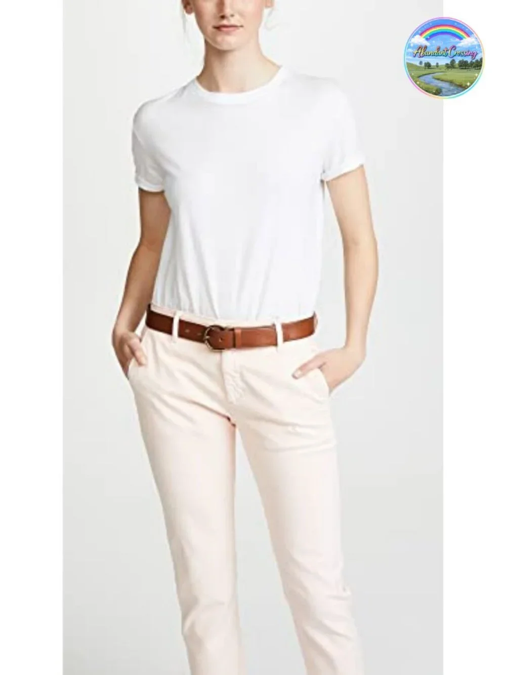 Madewell Leather Belt with Gold-Tone Buckle